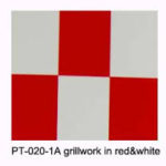 Cover Film Cuadriculado Rojo y blanco 2x2cm