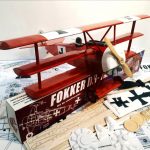 Fokker Dr1 Baron Rojo 60cm Kit Laser Premiun Multiproposito